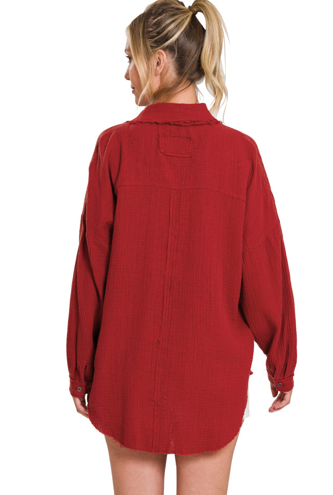 GIANETTA Raw Edge Shirt