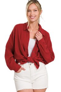 GIANETTA Raw Edge Shirt