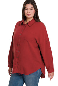 GIANETTA Raw Edge Shirt