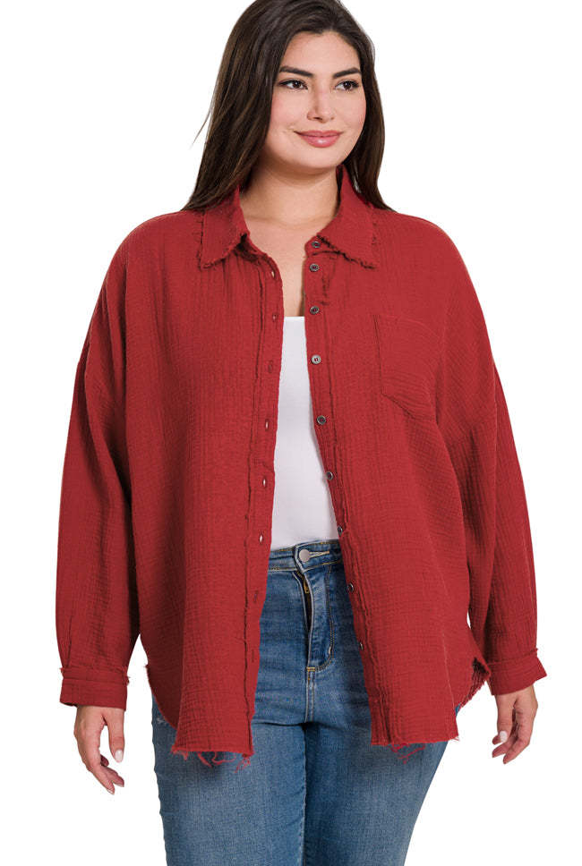 GIANETTA Raw Edge Shirt