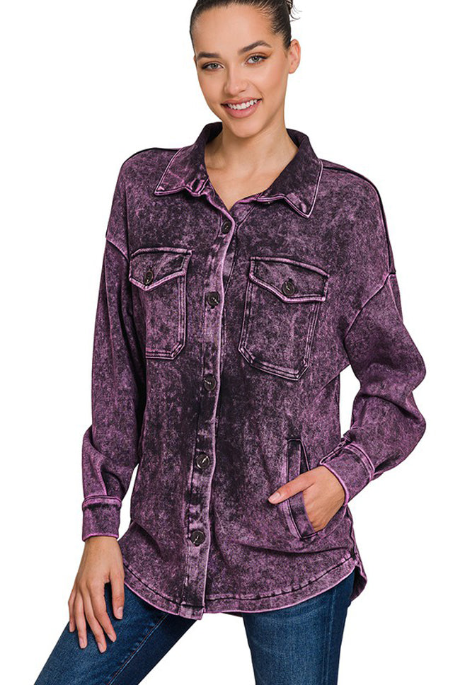 Mineral Wash 'MEGAN' Shacket