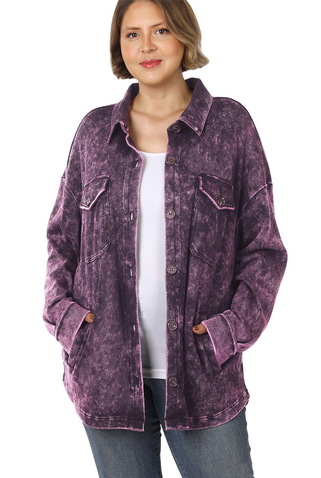 Mineral Wash 'MEGAN' Shacket