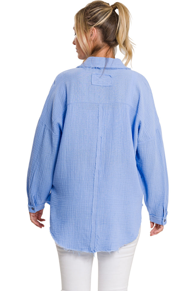 *FINAL SALE* Oversized 'Gianetta' Raw Edge Shirt